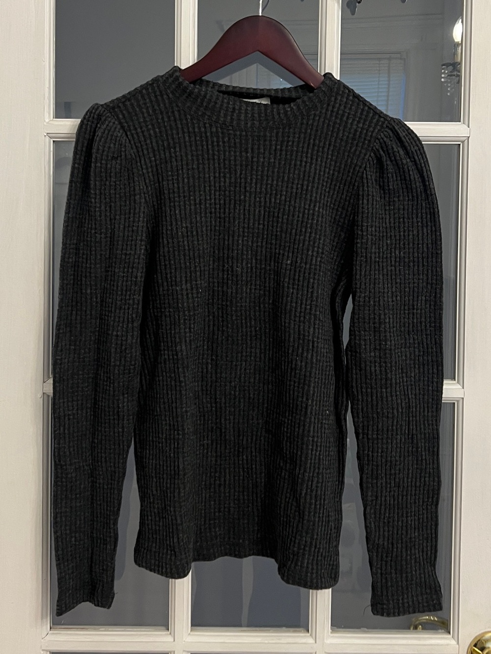 Z SUPPLY Women’s Black Justice Brushed Thermal Long Sleeve Top Size S NEW